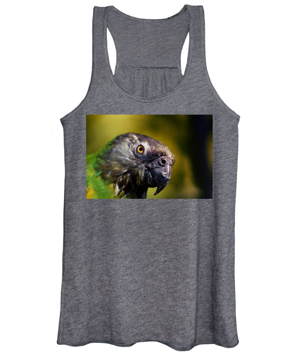 Parrot Women's Tank Top featuring the photograph See My Personality by Eskemida Pictures