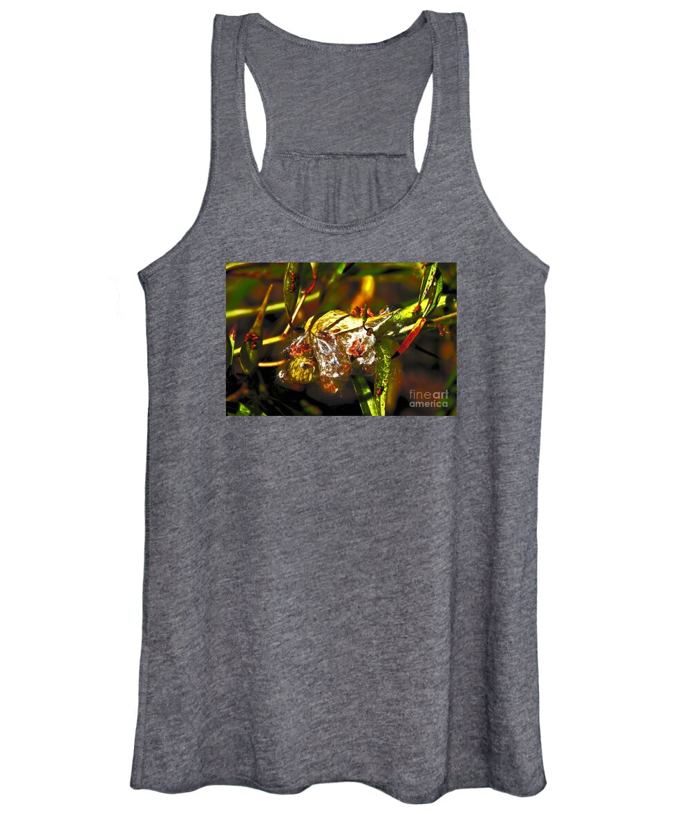  Women's Tank Top featuring the photograph Seed Pod Oopening by David Frederick