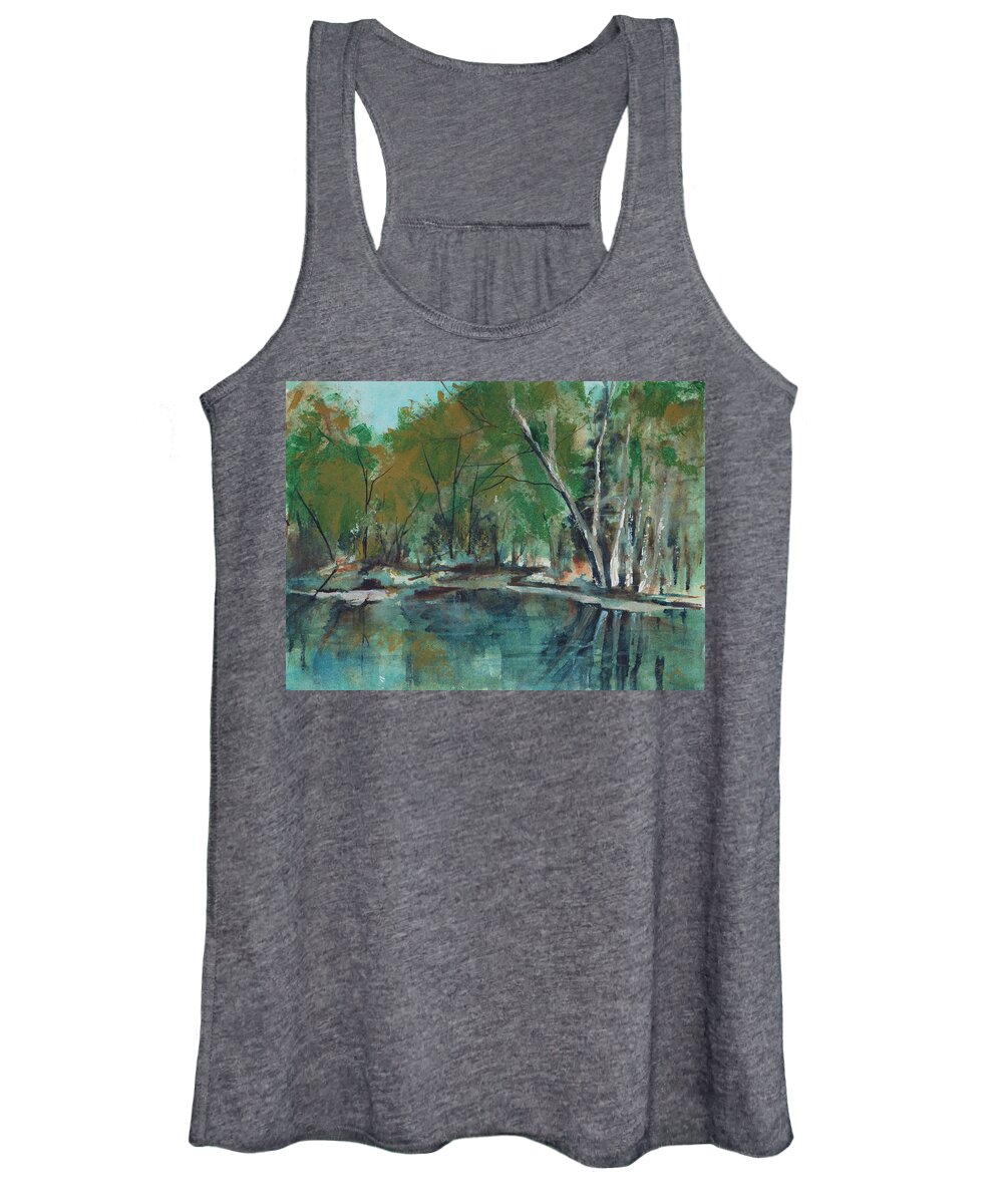 Painting Women's Tank Top featuring the painting Serene by Lee Beuther