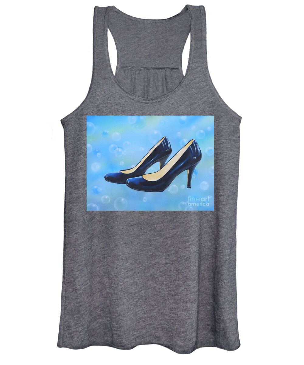 Shoes Women's Tank Top featuring the painting Sexy Shoes by Mary Scott