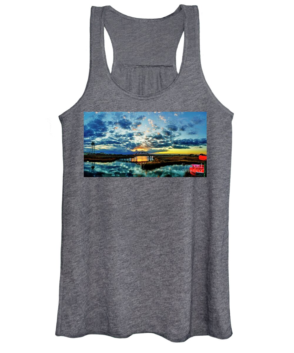 Surf City Women's Tank Top featuring the photograph Shimmering by DJA Images