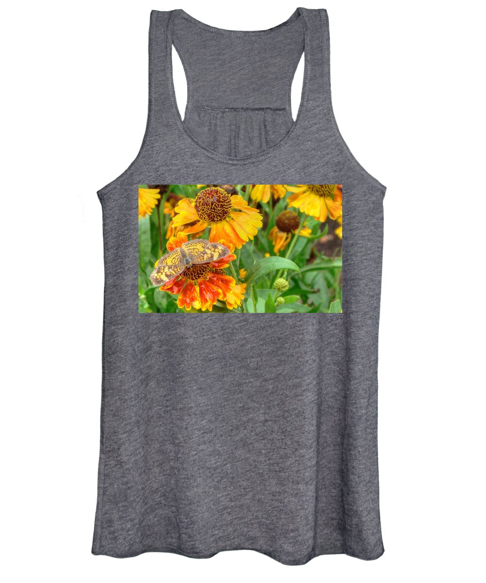 Helenium Women's Tank Top featuring the photograph Sneezeweed by Shelley Neff