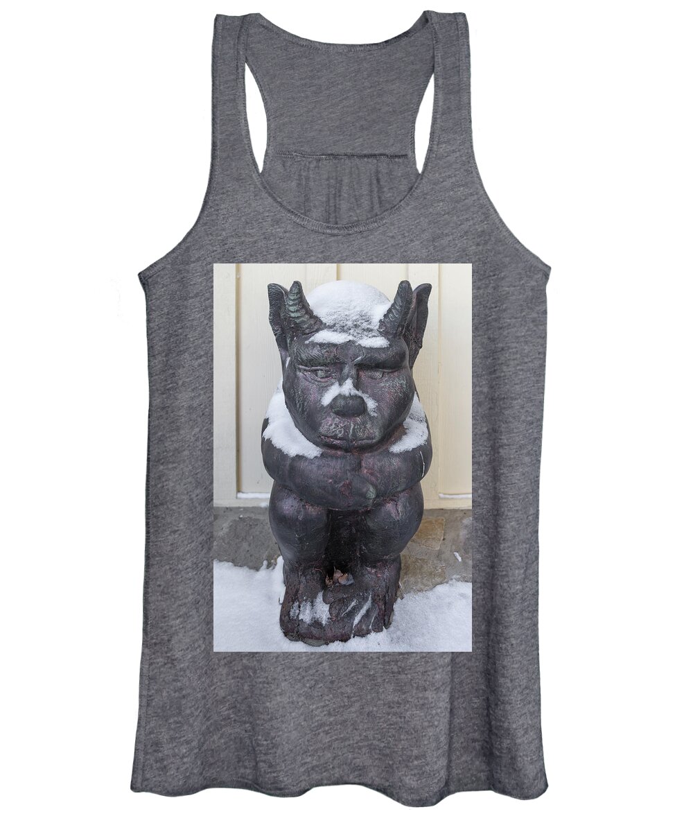 Chimera Women's Tank Top featuring the photograph Snow Covered Chimera by D K Wall