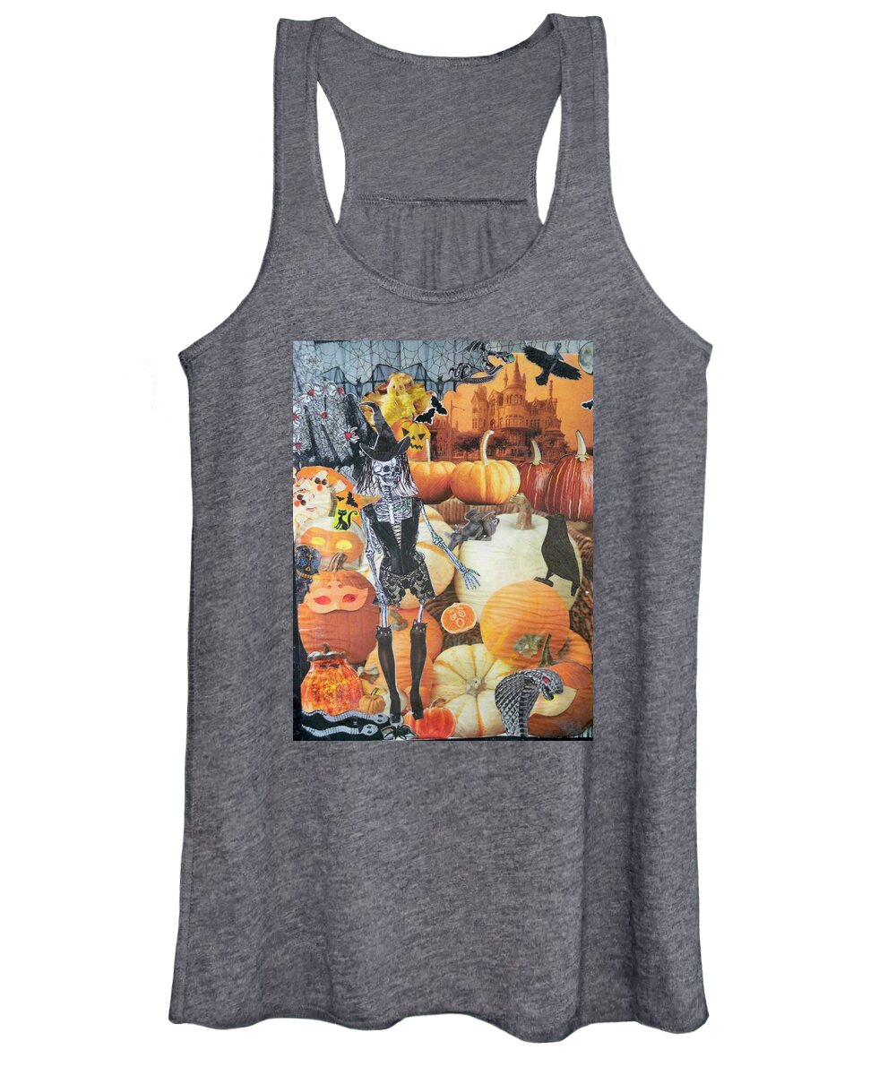 Harvest Women's Tank Top featuring the photograph Spooky Harvest by Nancy Graham