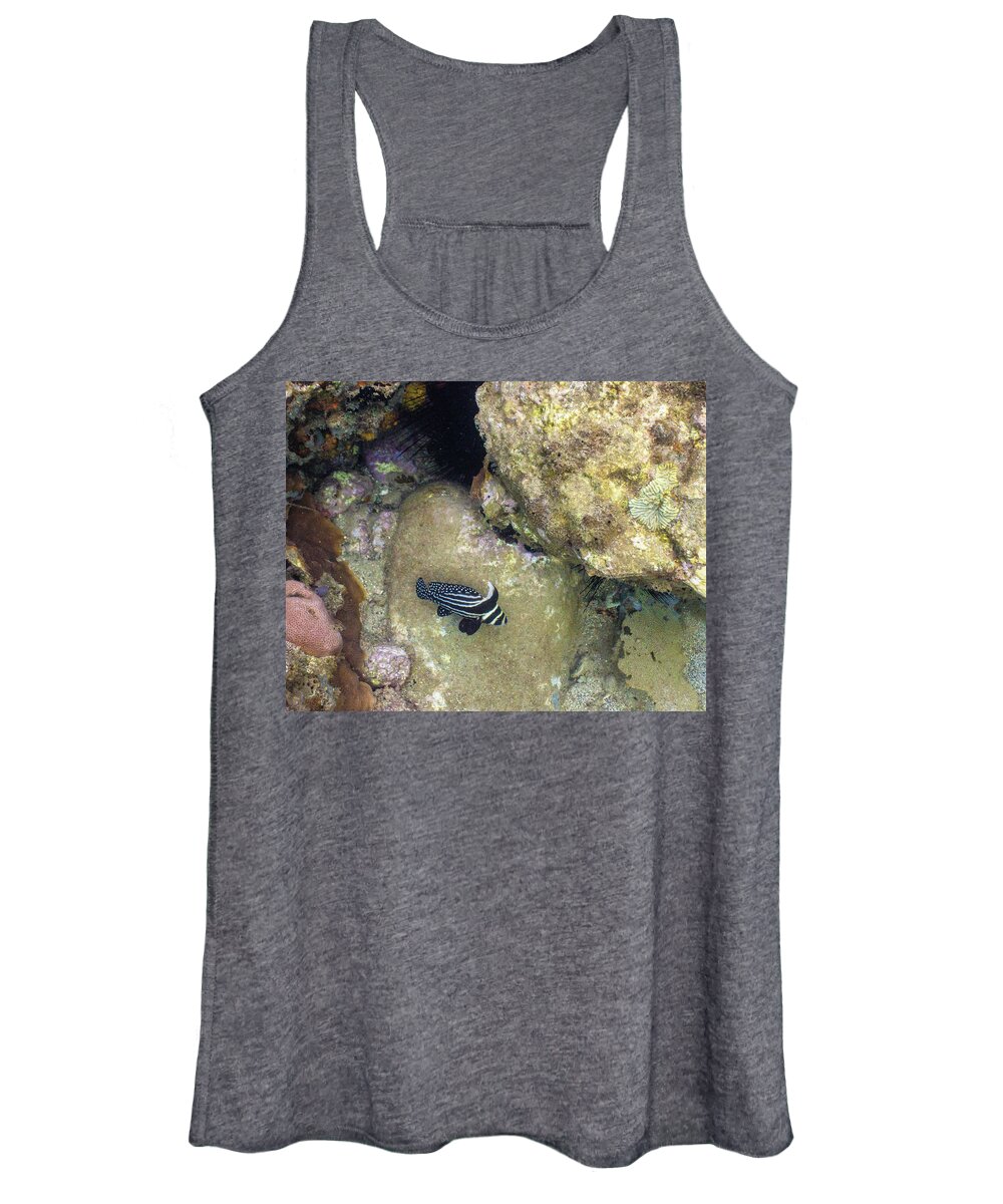 Ocean Women's Tank Top featuring the photograph Spots and Stripes by Lynne Browne