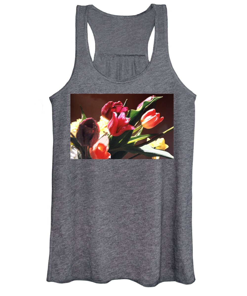Floral Still Life Women's Tank Top featuring the photograph Spring Bouquet by Steve Karol