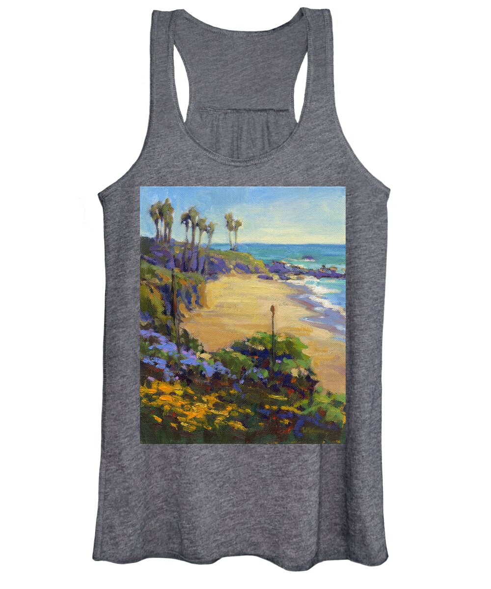 Spring Women's Tank Top featuring the painting Spring in Heisler Park by Konnie Kim