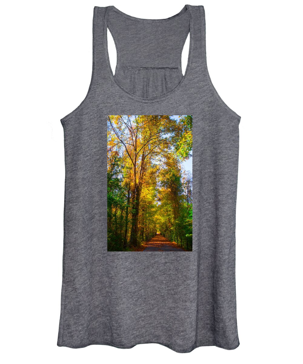 Path Women's Tank Top featuring the photograph Spring Path by Parker Cunningham