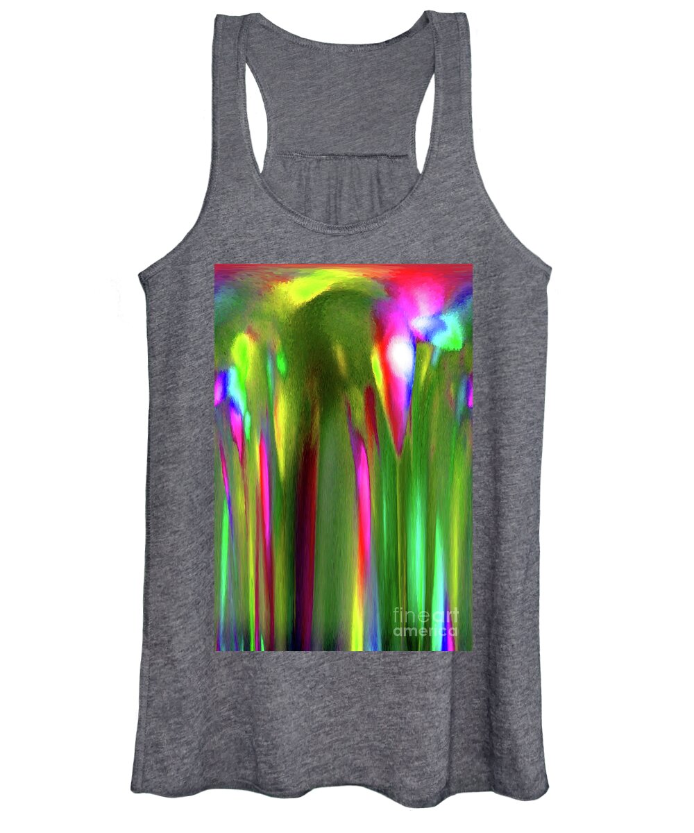 Colorful Women's Tank Top featuring the photograph Spring Showers by Karen Adams