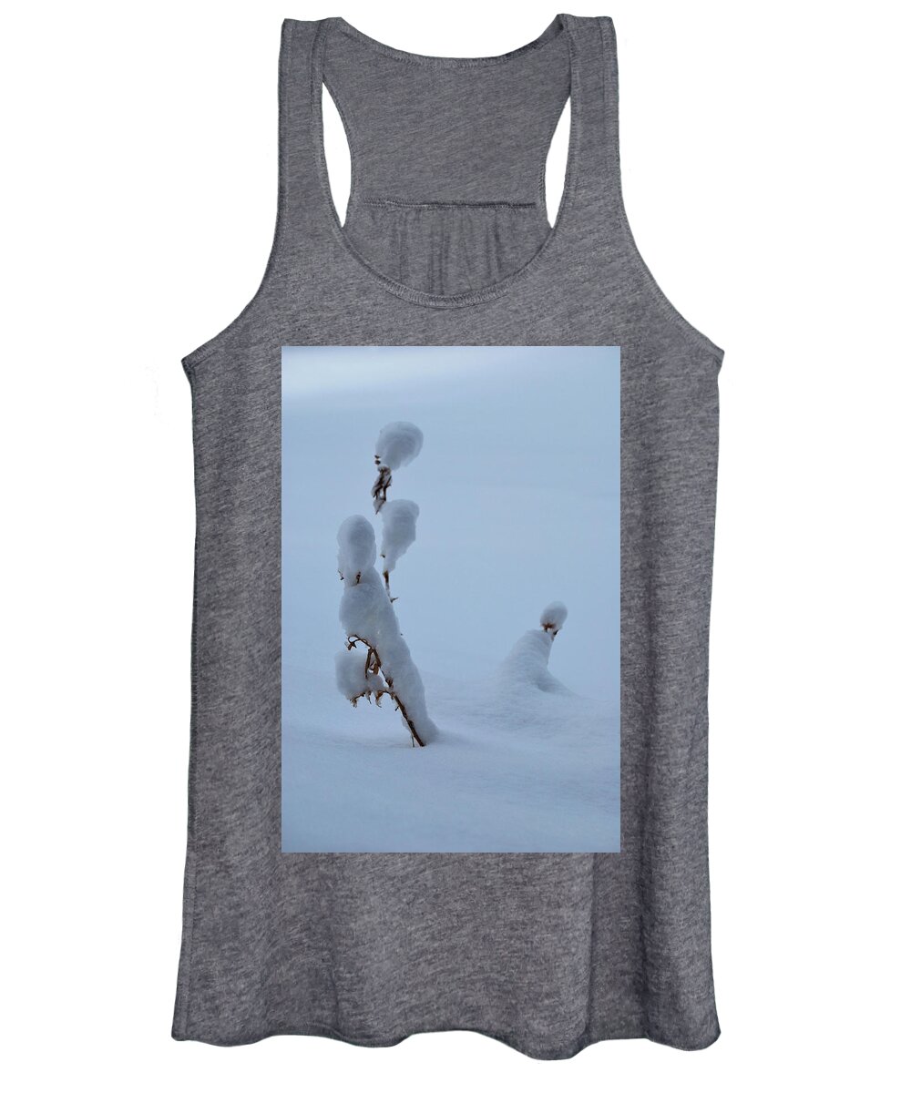 Landscape Women's Tank Top featuring the photograph Spring Snow by Ron Cline