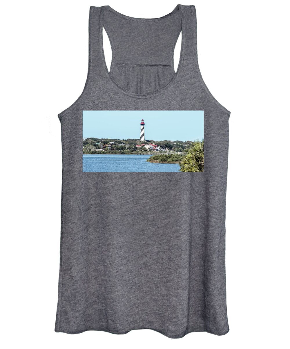 St. Augustine Women's Tank Top featuring the photograph St. Augustine Lighthouse by William Bitman