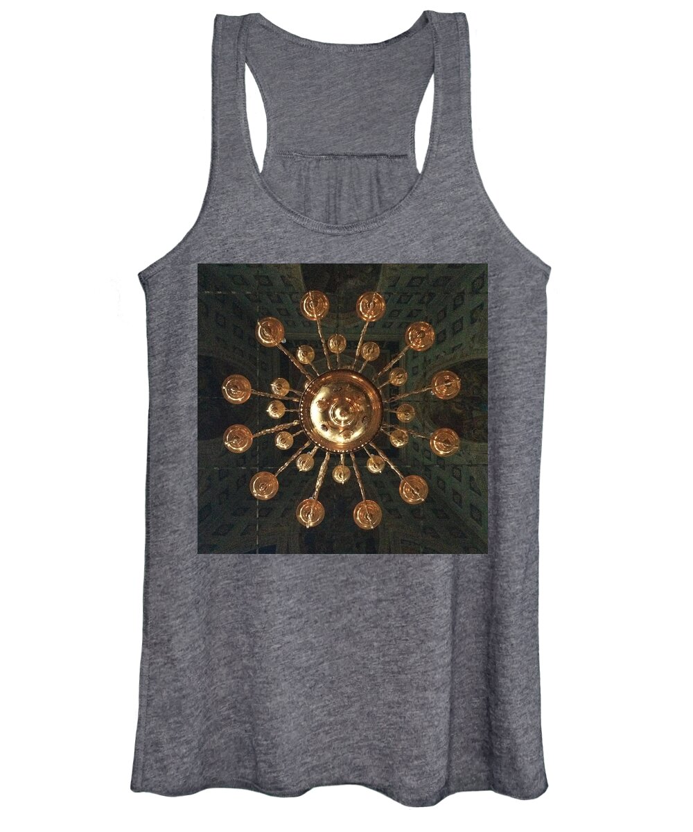 Chandelier Women's Tank Top featuring the photograph St John the Baptist Church Uglich by Annette Hadley
