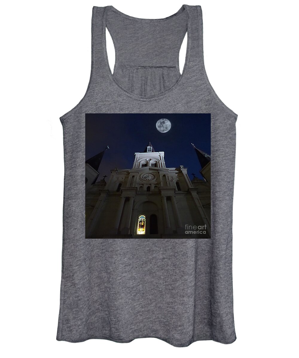 New Orleans Women's Tank Top featuring the photograph St. Louis Cathedral by Paul Wilford