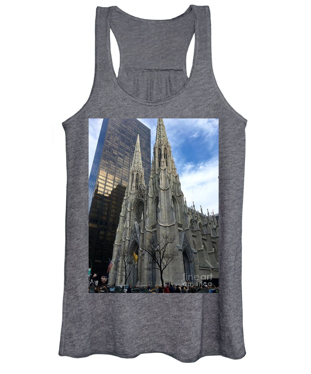 St Patrick’s Cathedral Women's Tank Top featuring the photograph St. Patricks Cathedral by CAC Graphics