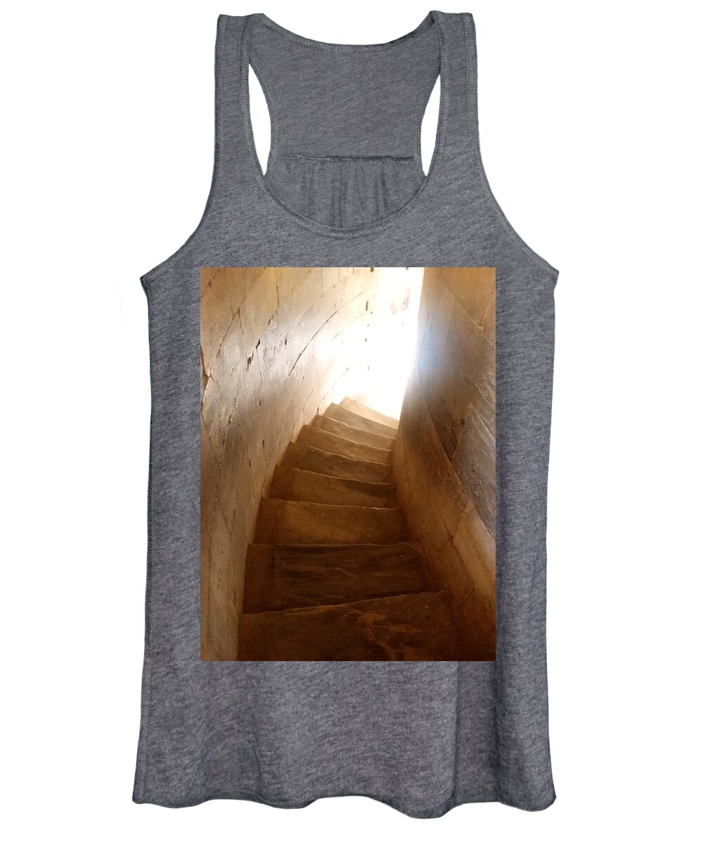 Stairway Women's Tank Top featuring the photograph Stairway from Heaven by Steven Robiner