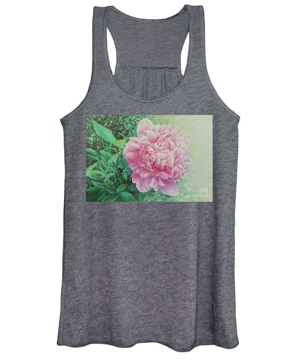 Flowers Women's Tank Top featuring the painting State Treasure by Pamela Clements