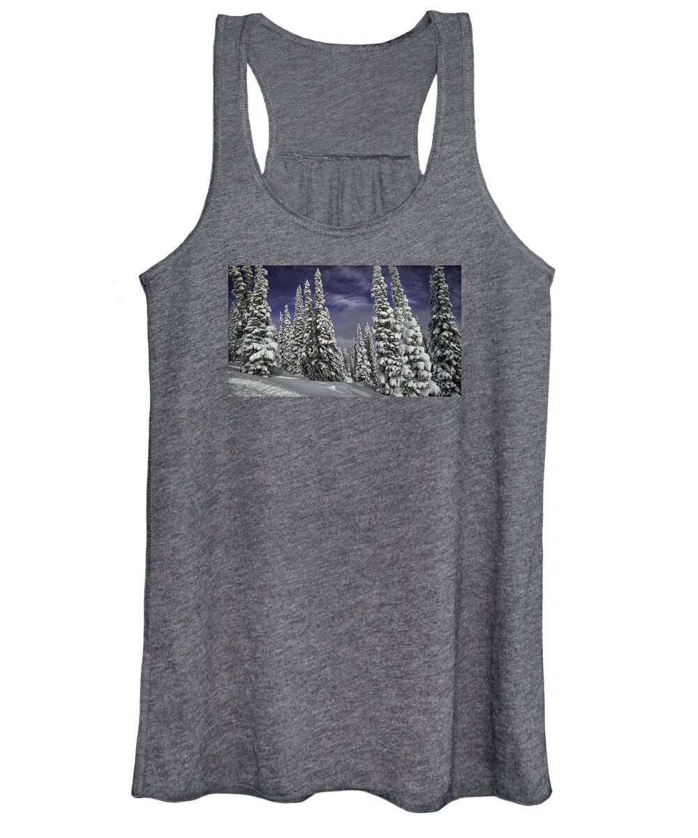  Winter Women's Tank Top featuring the photograph Steamboat Springs Trees 1 by Timothy Hacker