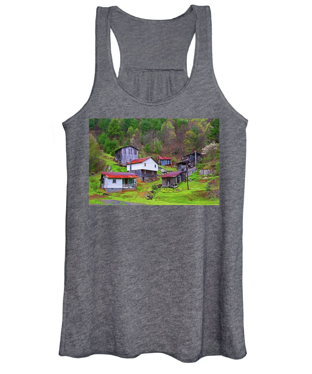 Blue Ridge Mountains Women's Tank Top featuring the photograph Stike Holler by Dale R Carlson
