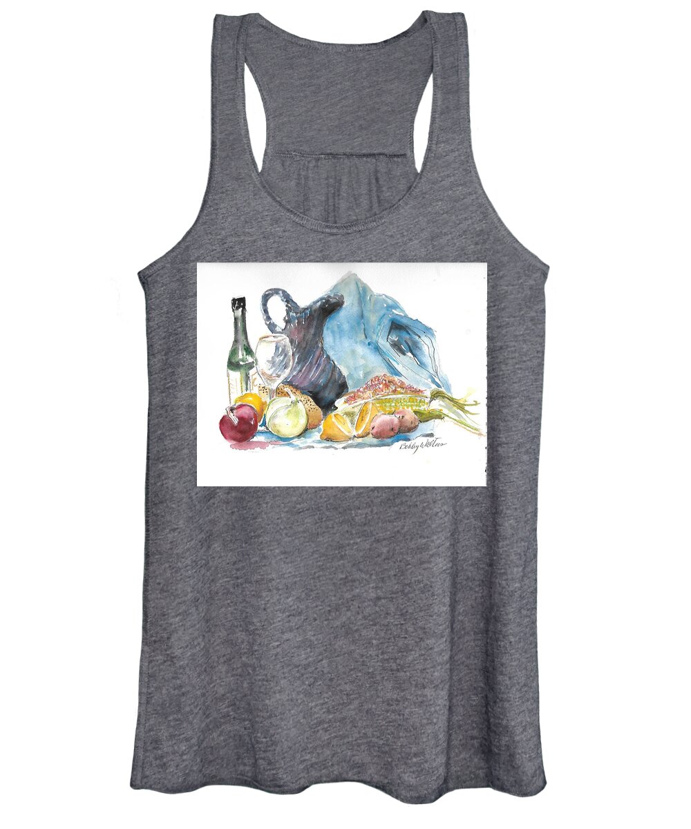  Women's Tank Top featuring the painting Still Life by Bobby Walters