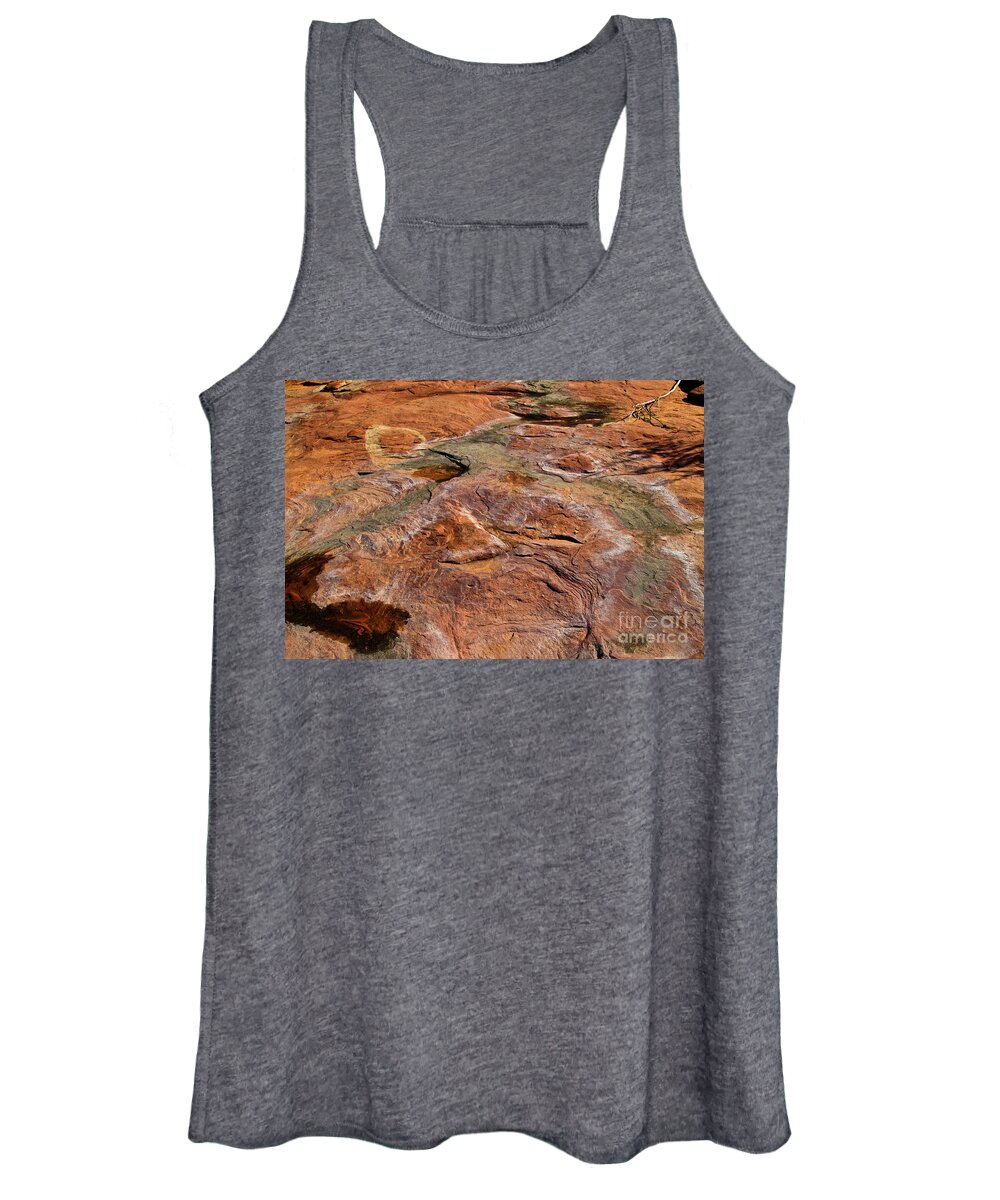 Lake Powell Women's Tank Top featuring the photograph Stoney Wash by Kathy McClure