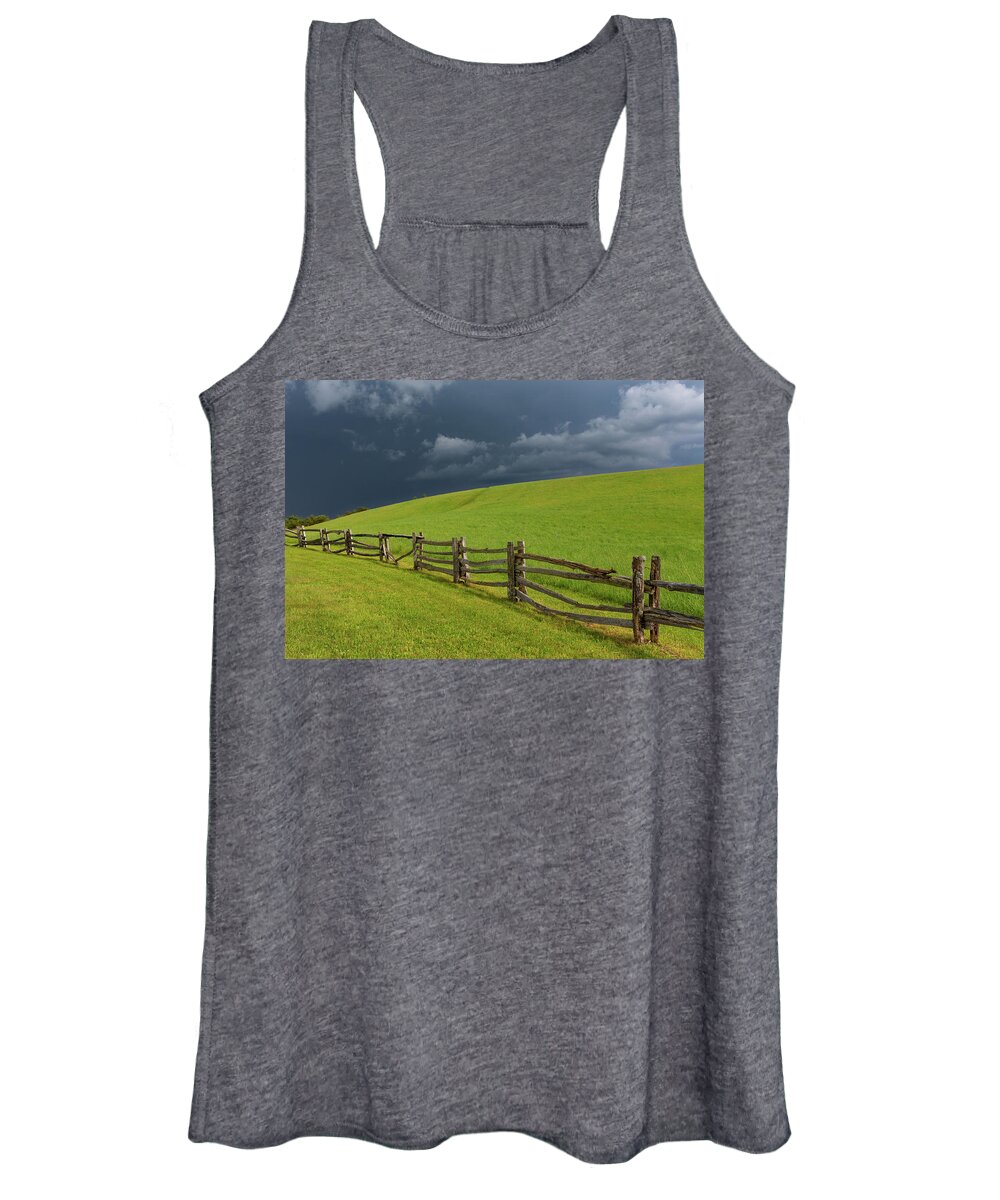 The Lump Overlook Women's Tank Top featuring the photograph Storm at The Lump by Jim Neal
