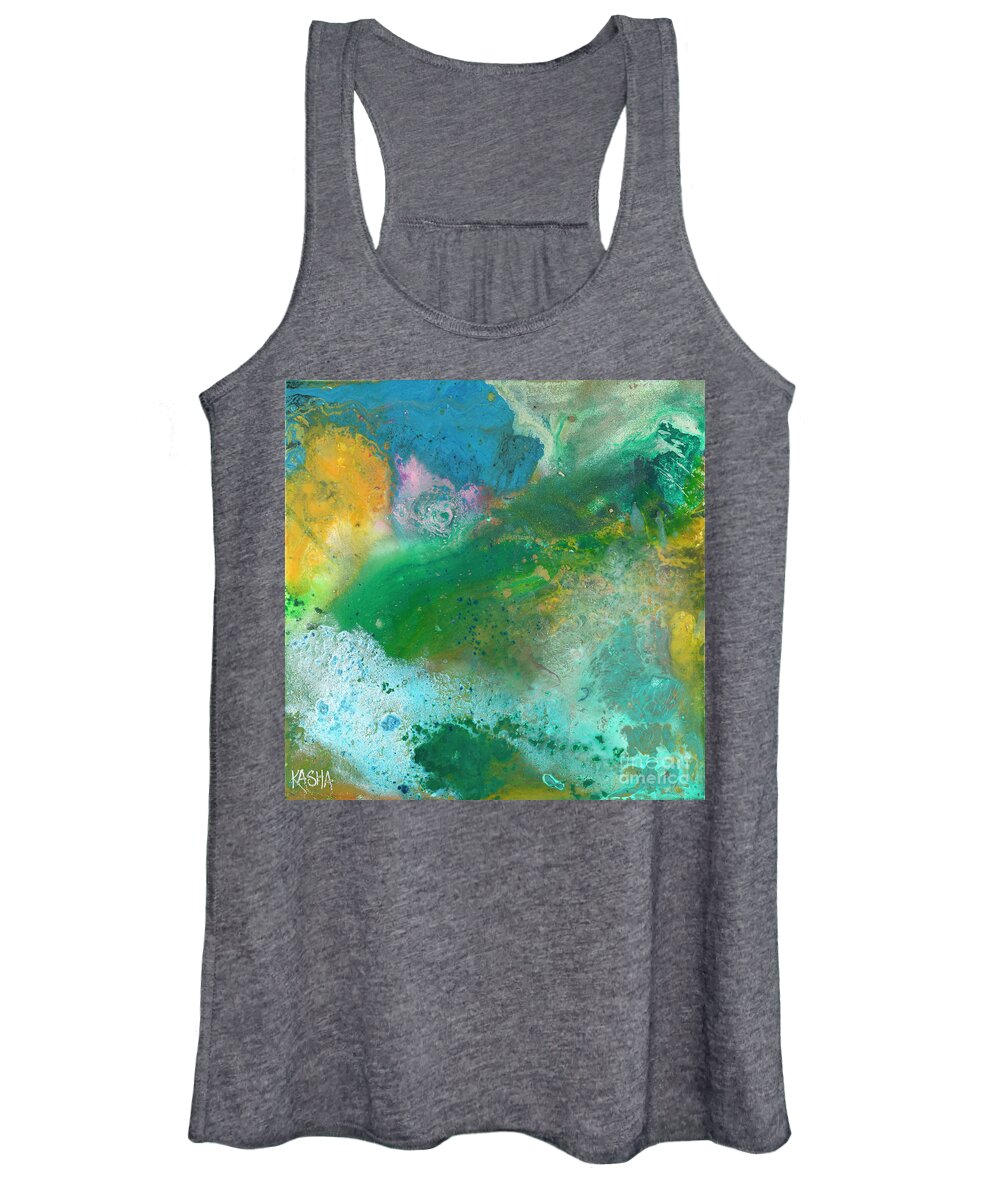Seafoam Women's Tank Top featuring the painting Storm by Kasha Ritter
