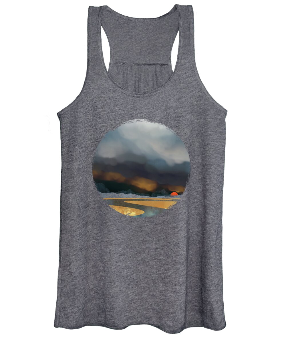 Storm Women's Tank Top featuring the digital art Storm Light by Spacefrog Designs