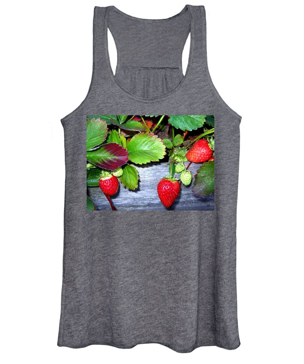 Strawberries Women's Tank Top featuring the photograph Strawberries by Will Borden