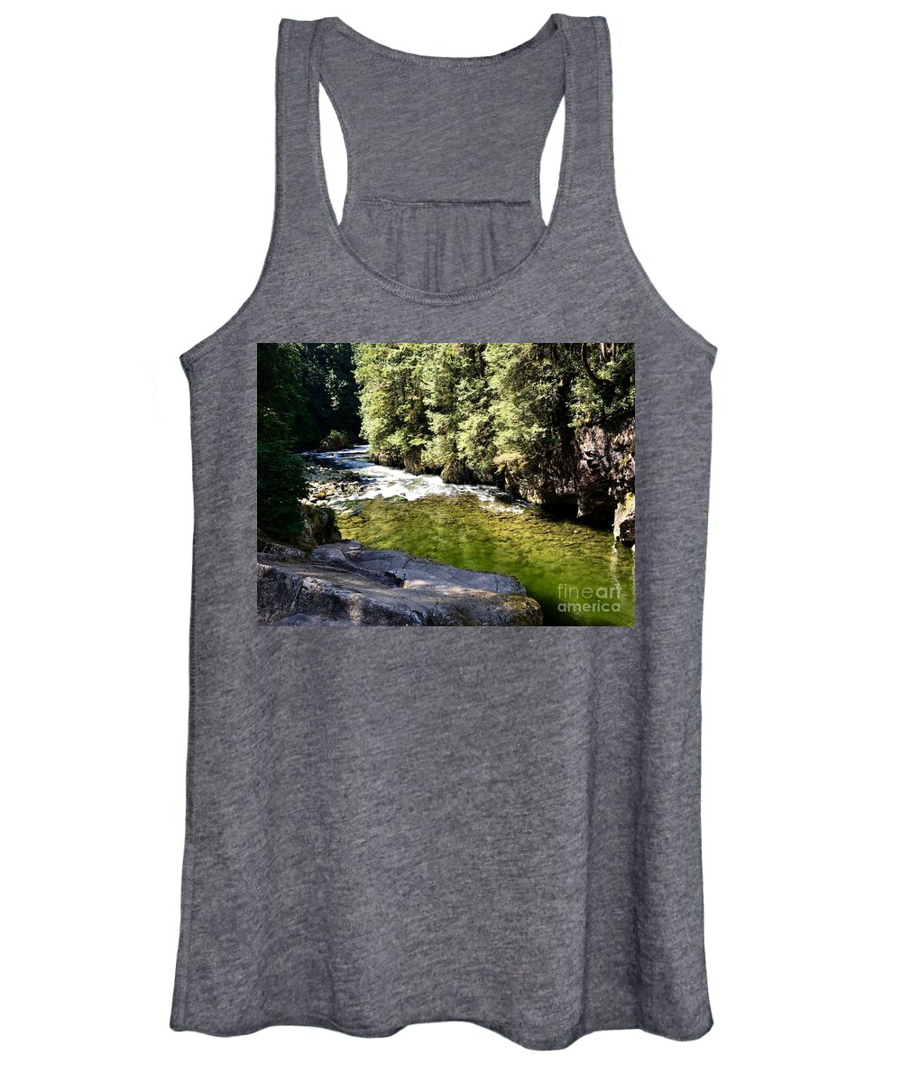 River Women's Tank Top featuring the photograph Stream by Dennis Richardson