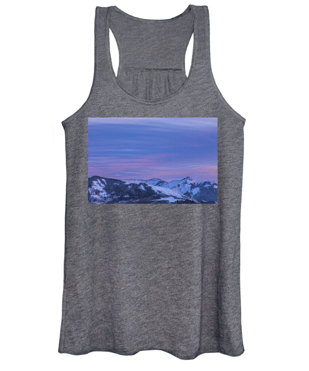 Sky Women's Tank Top featuring the photograph Striped Sky at Day's End by Denise Bush
