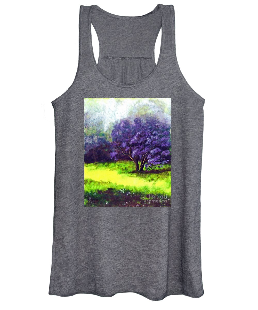 Fine Art Print Women's Tank Top featuring the painting Summer Mist by Patricia Griffin Brett