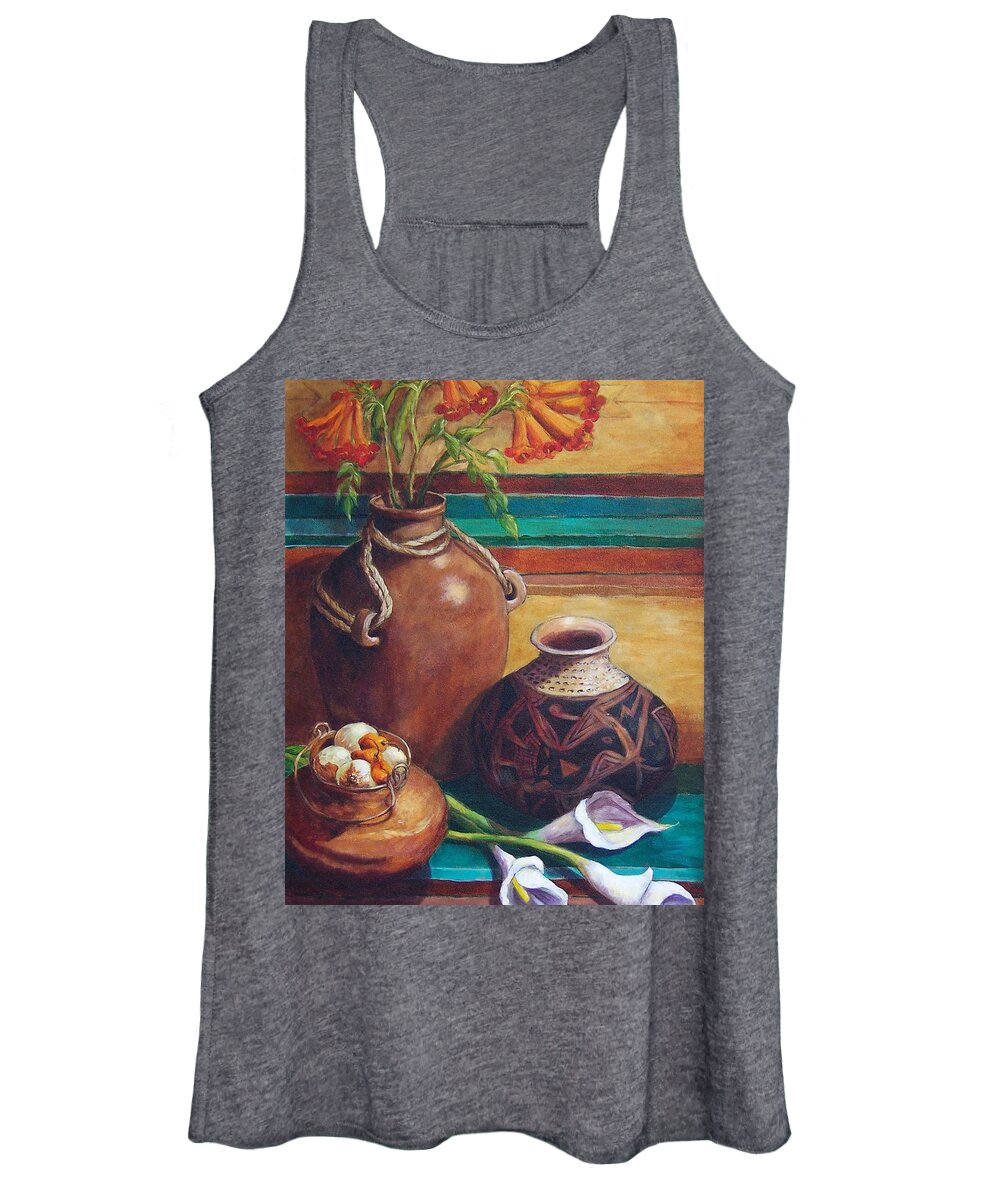 Still Life Women's Tank Top featuring the painting Summer Still life by Candy Mayer