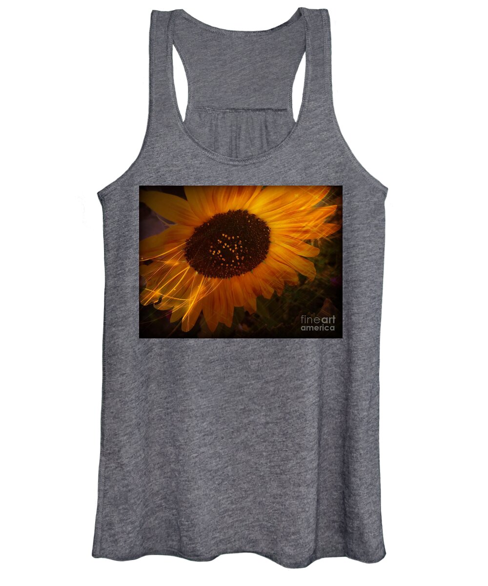 Featured Women's Tank Top featuring the photograph Sunflower by Jenny Revitz Soper