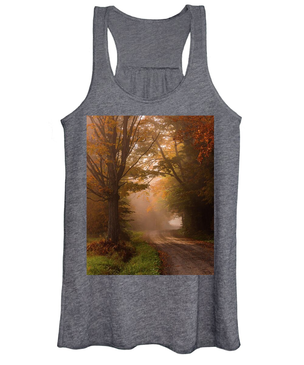 Foliage Women's Tank Top featuring the photograph Serenity of Fall by Tim Kirchoff