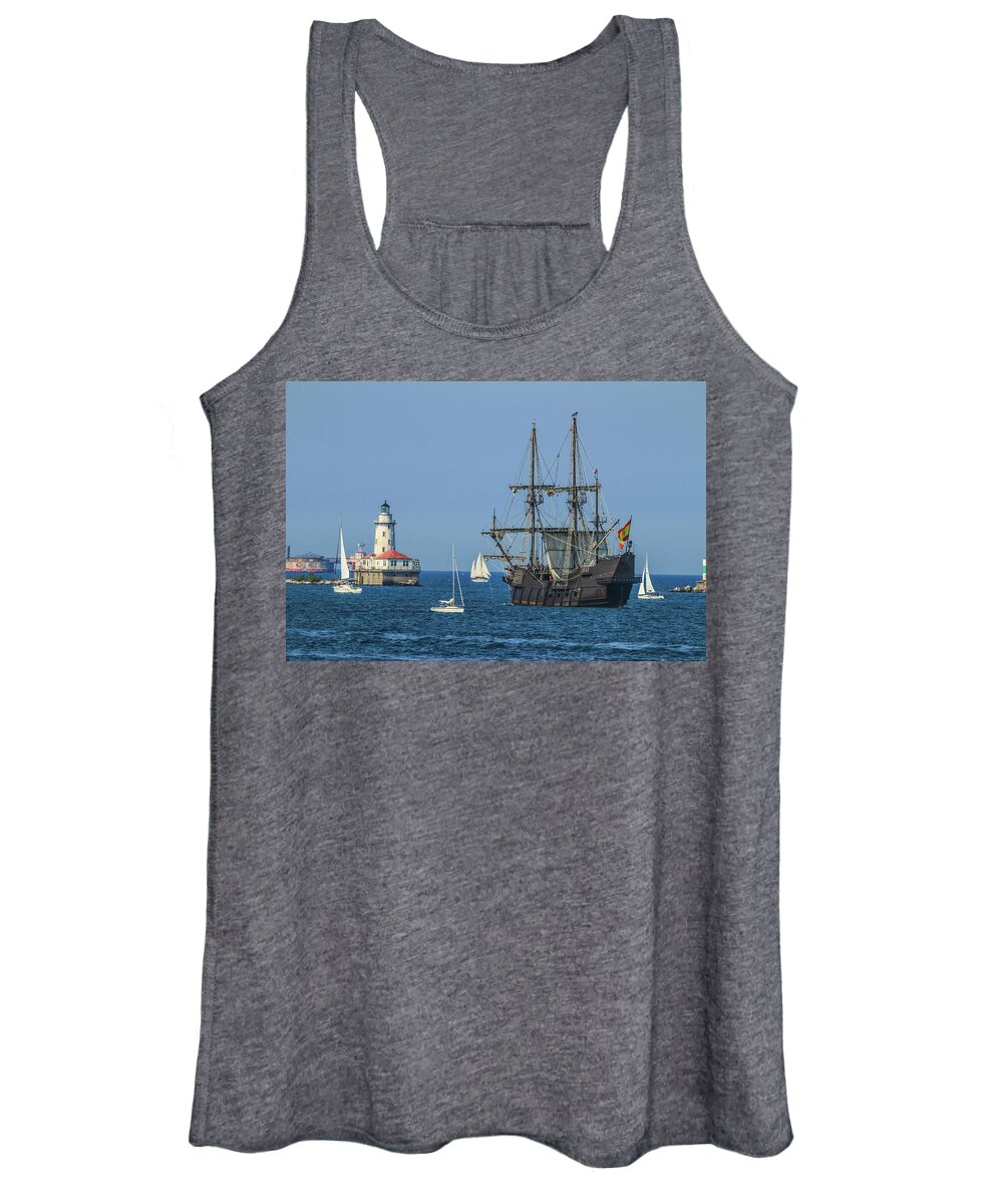 Tall Ships Women's Tank Top featuring the photograph Tall Ships by Tony HUTSON
