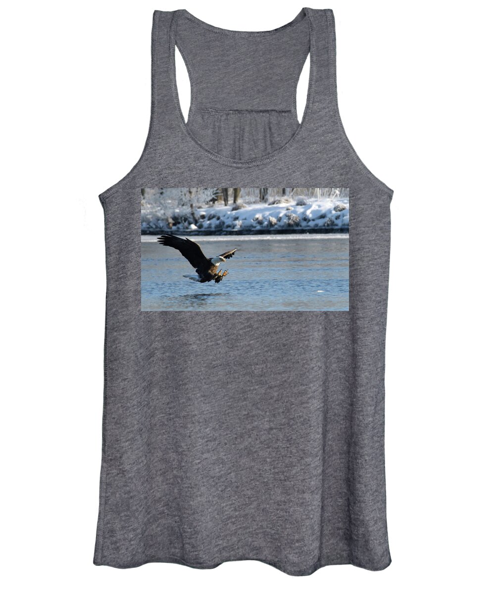 Eagle Women's Tank Top featuring the photograph Talons Out by Brook Burling