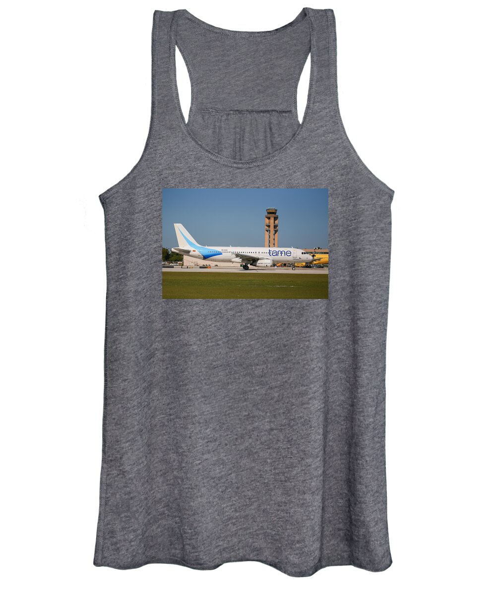 Tame Women's Tank Top featuring the photograph Tame Airline by Dart Humeston