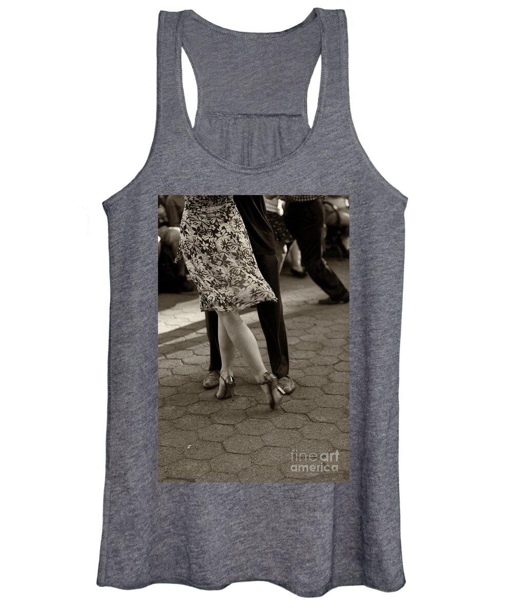 Tango Women's Tank Top featuring the photograph Tango in the Park by Leslie Leda