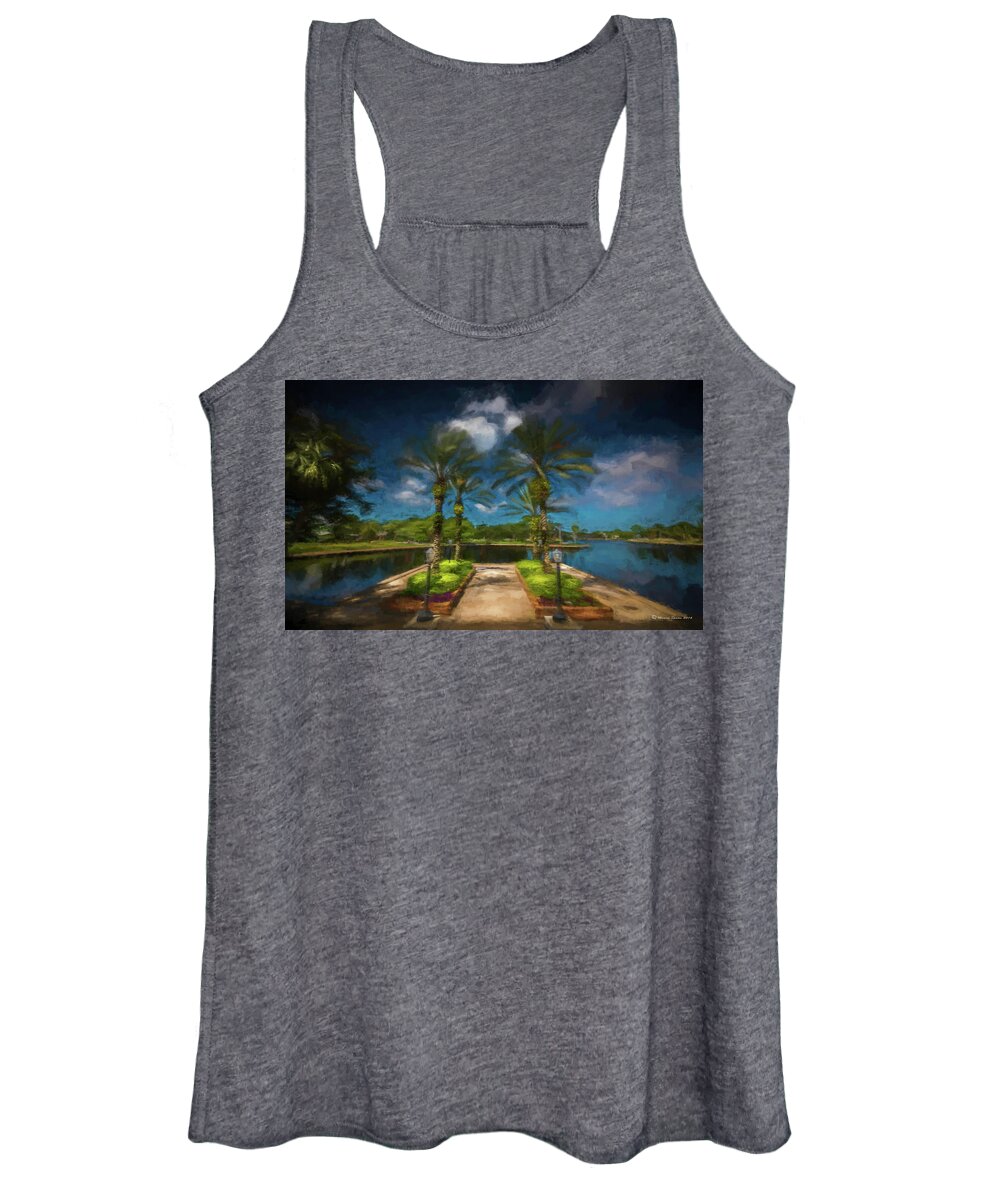 Bayou Women's Tank Top featuring the photograph Tarpon Bayou by Marvin Spates