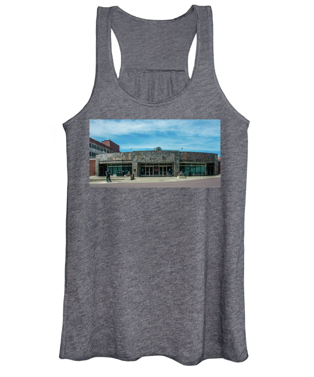 Terrell Library Women's Tank Top featuring the photograph Terrell Library by Ed Broberg
