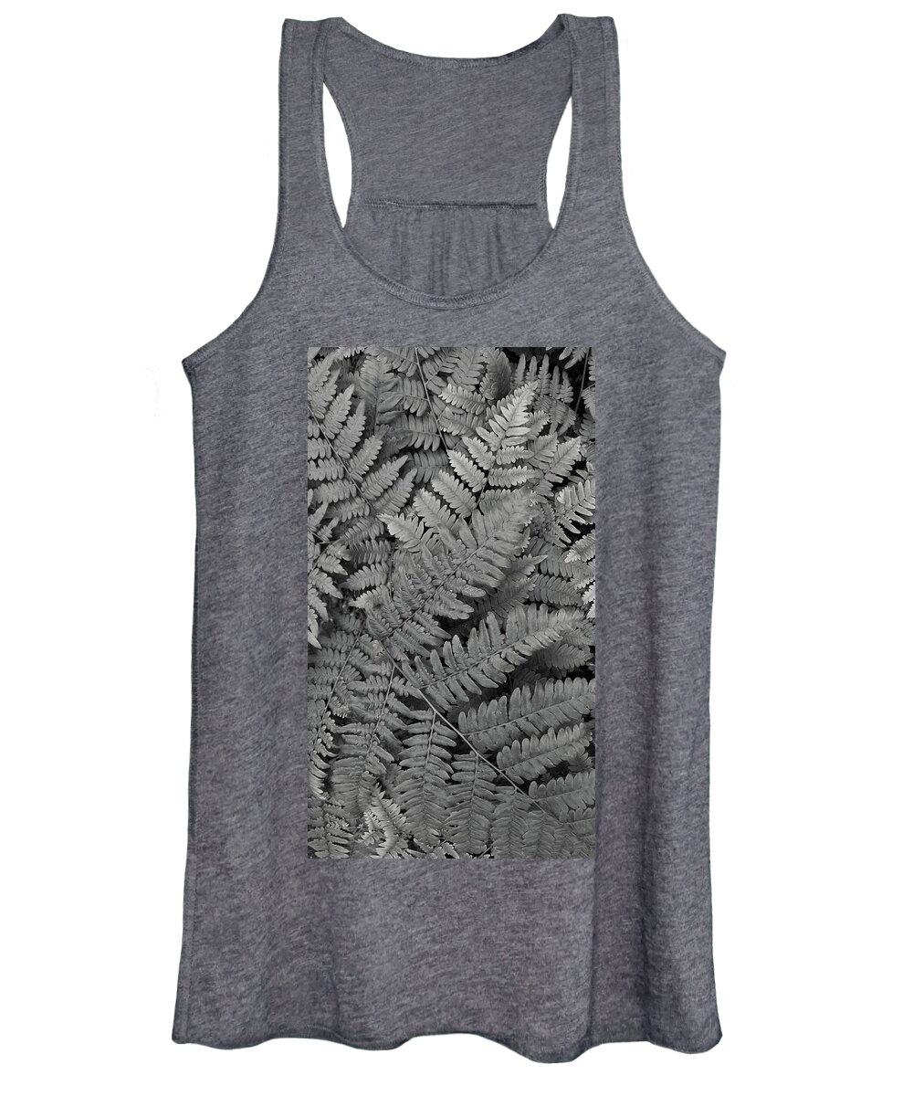 Fern Women's Tank Top featuring the photograph Textures of the Forest by Holly Ross