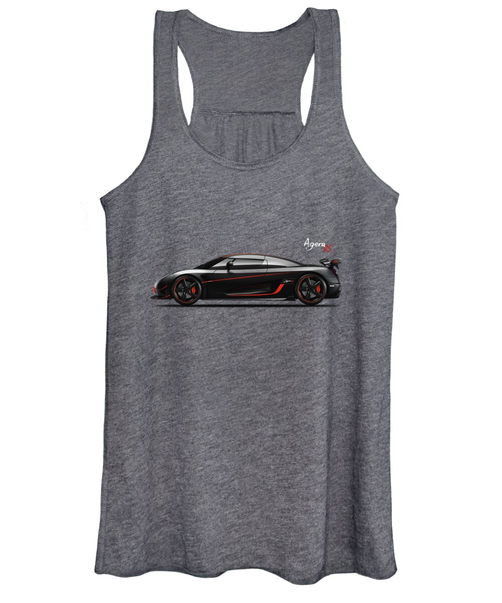 Koenigsegg Agera Women's Tank Top featuring the photograph The Agera RS by Mark Rogan