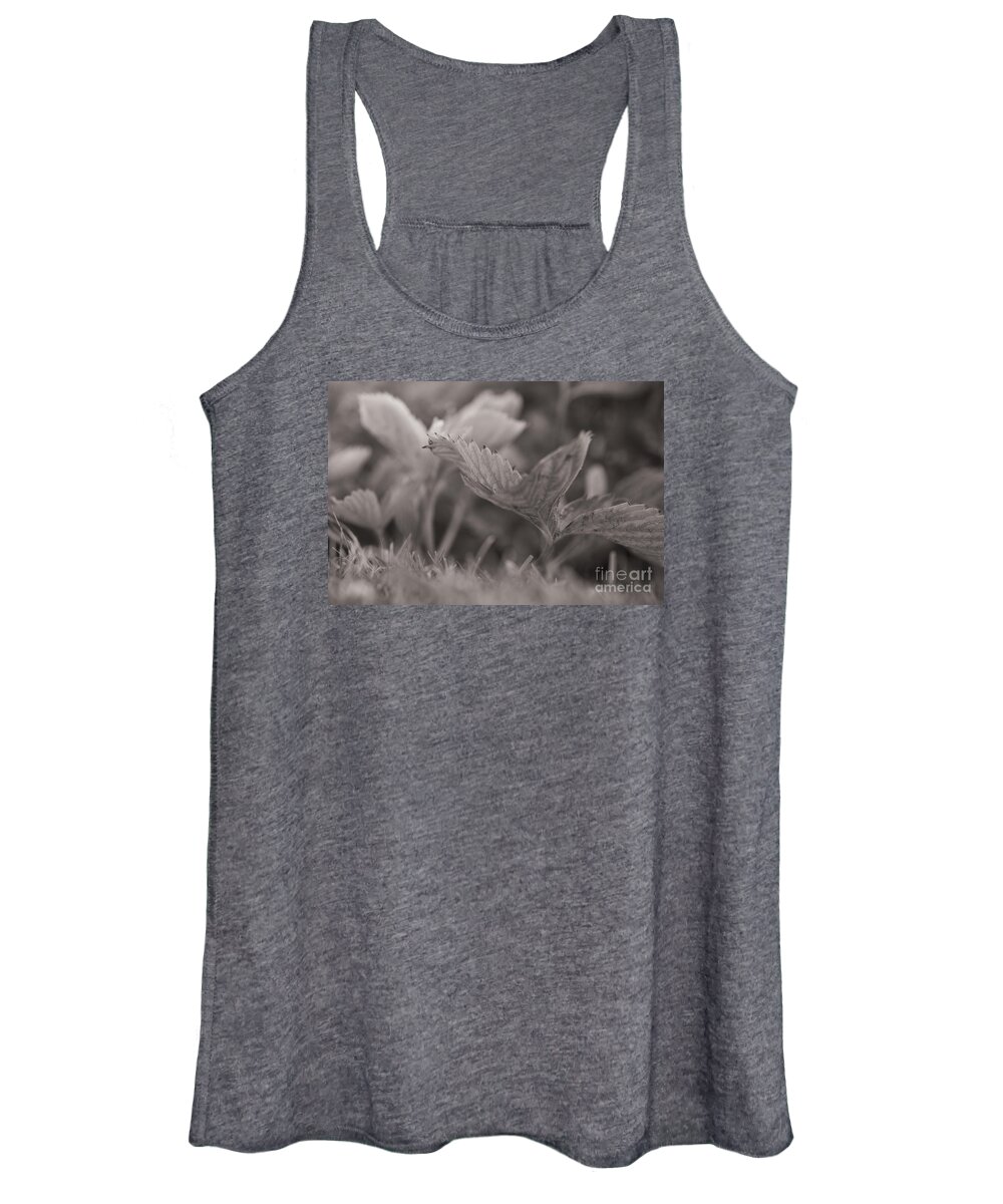 Plant Women's Tank Top featuring the photograph The Allotment Project - Strawberry Plant by Clayton Bastiani