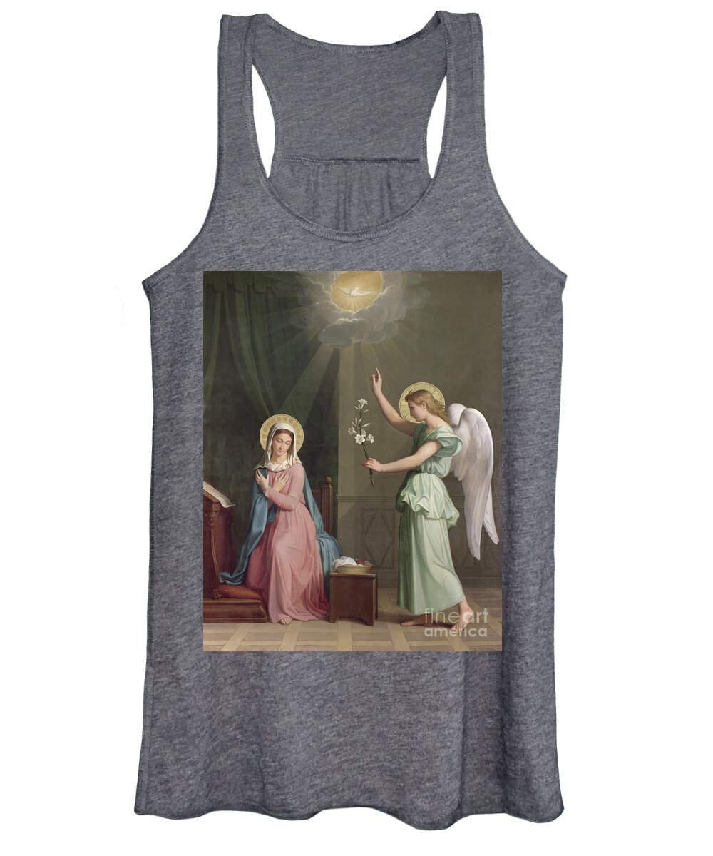 The Women's Tank Top featuring the painting The Annunciation by Auguste Pichon