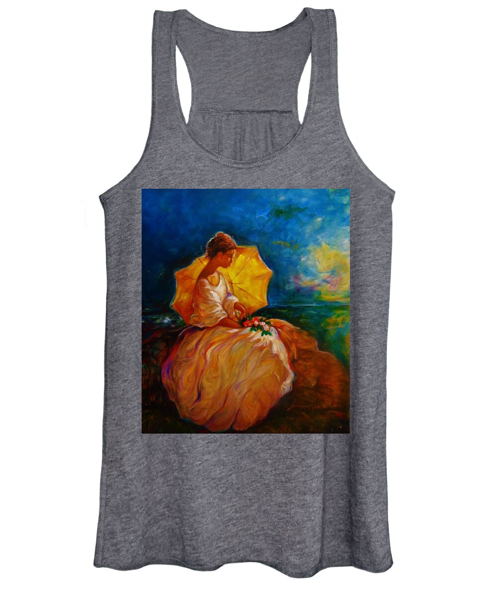 Landscape Women's Tank Top featuring the painting The Beautiful Outdoors by Emery Franklin