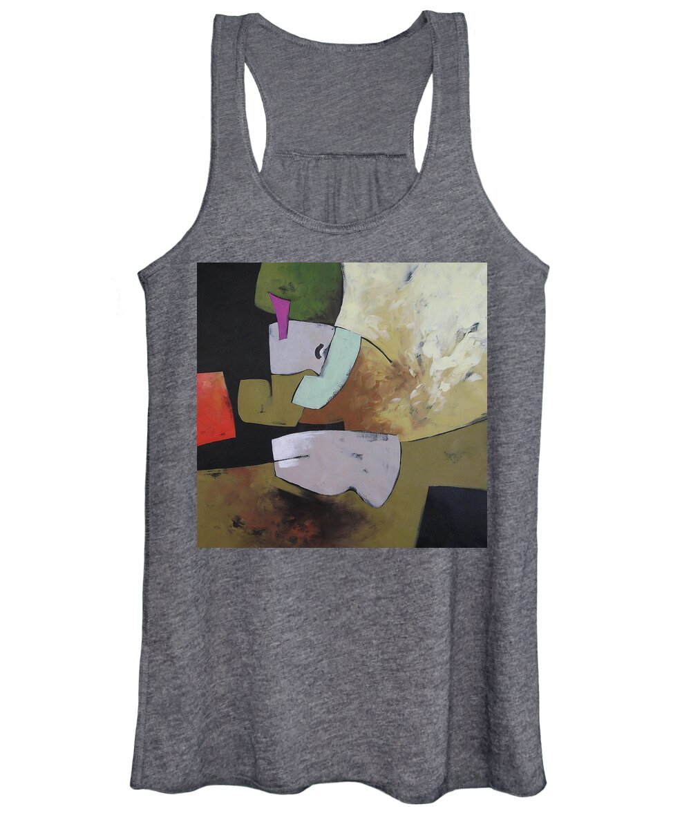 Art Women's Tank Top featuring the painting The Beyond by Linda Monfort