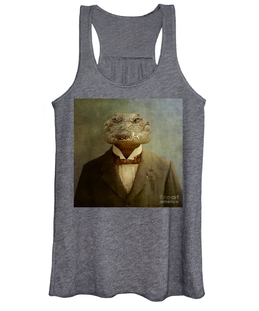 Animal Women's Tank Top featuring the photograph The Boss by Martine Roch