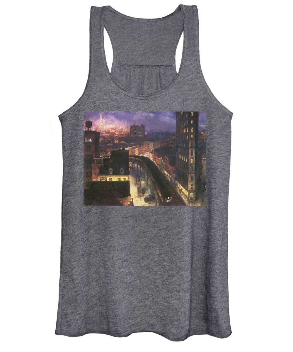 John Sloan Women's Tank Top featuring the photograph The City from Greenwich Village by John Sloan