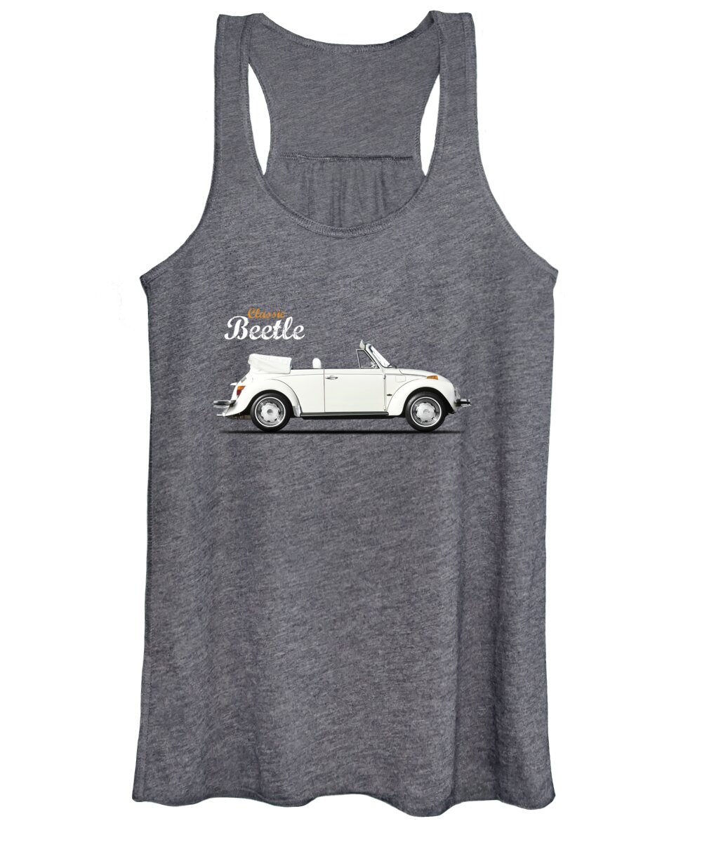 Vw Beetle Women's Tank Top featuring the photograph The Classic Beetle by Mark Rogan