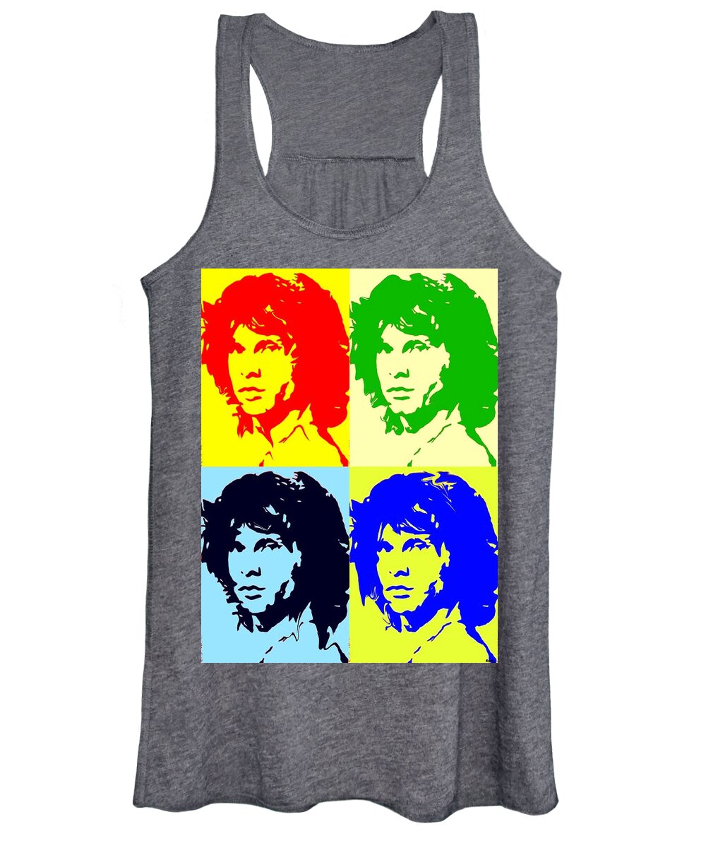 Jim Morrison Women's Tank Top featuring the painting The Doors And Jimmy by Robert Margetts